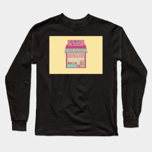 Ice Cream Parlour illustration Long Sleeve T-Shirt